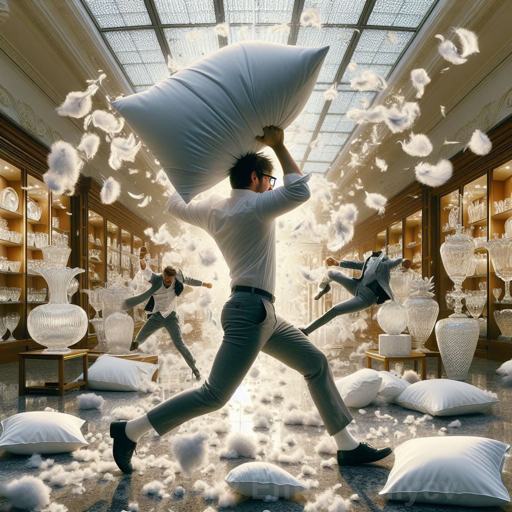 Virtual Pillow Fight Day was created with AI. Emin Kuliyev — Award-Winning Wedding Photojournalist NYC & USA | Best Wedding Photographer Known for Candid, Timeless Moments
