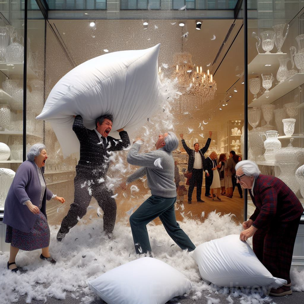 Virtual Pillow Fight Day was created with AI. Emin Kuliyev — Award-Winning Wedding Photojournalist NYC & USA | Best Wedding Photographer Known for Candid, Timeless Moments