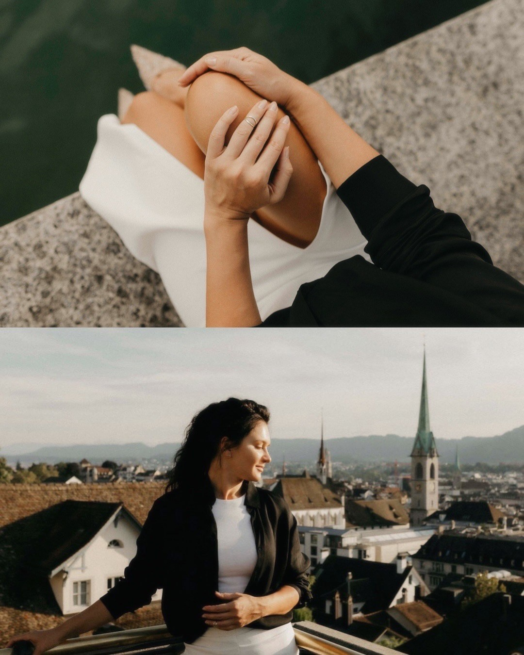 Olesya — a summer portrait in the city. Polina Sobol — family & documentary photographer in Bern. Outdoor & urban photo sessions for families, kids and couples