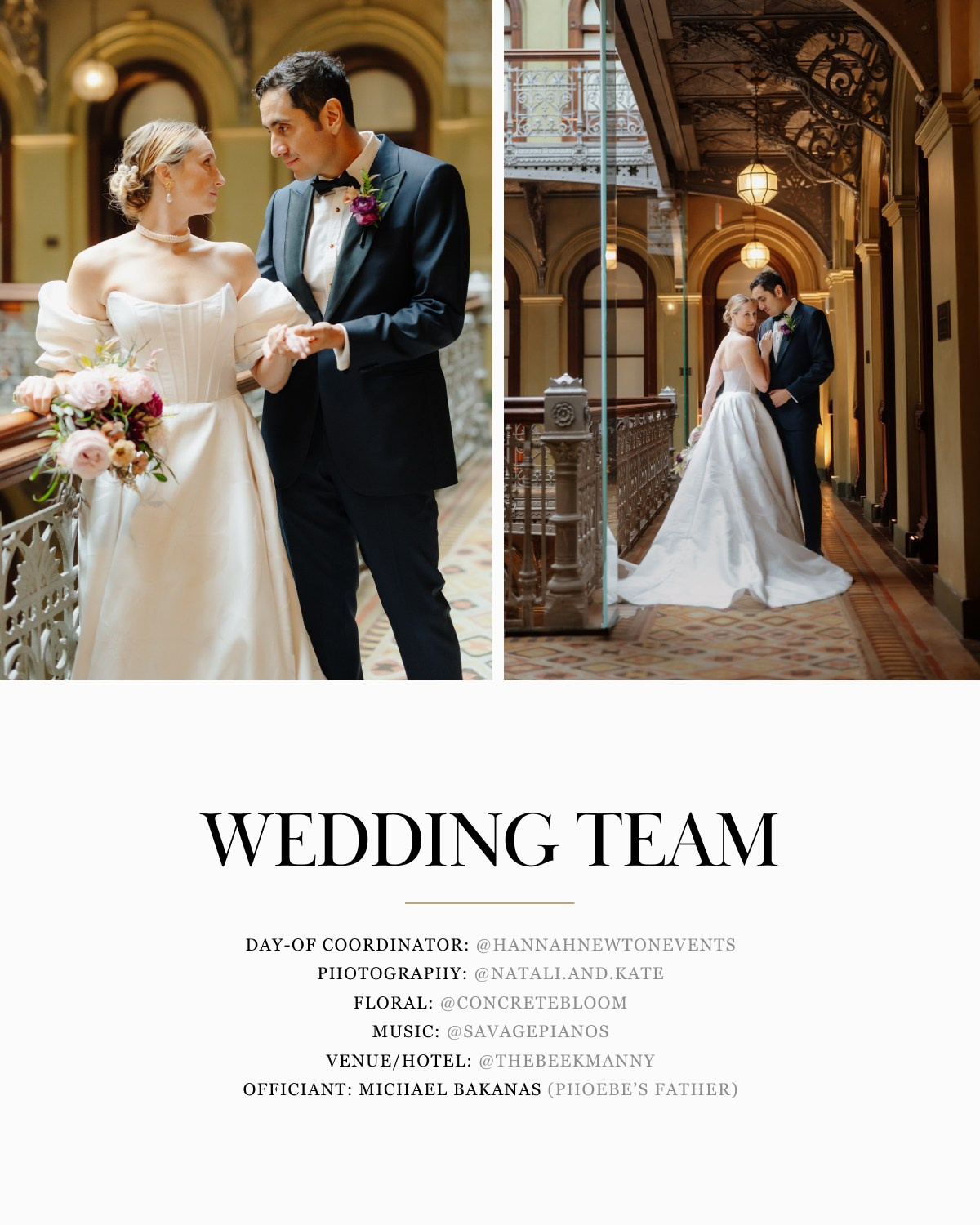 Phoebe and Daniel, The Beekman, Manhattan. Wedding Photo & Video