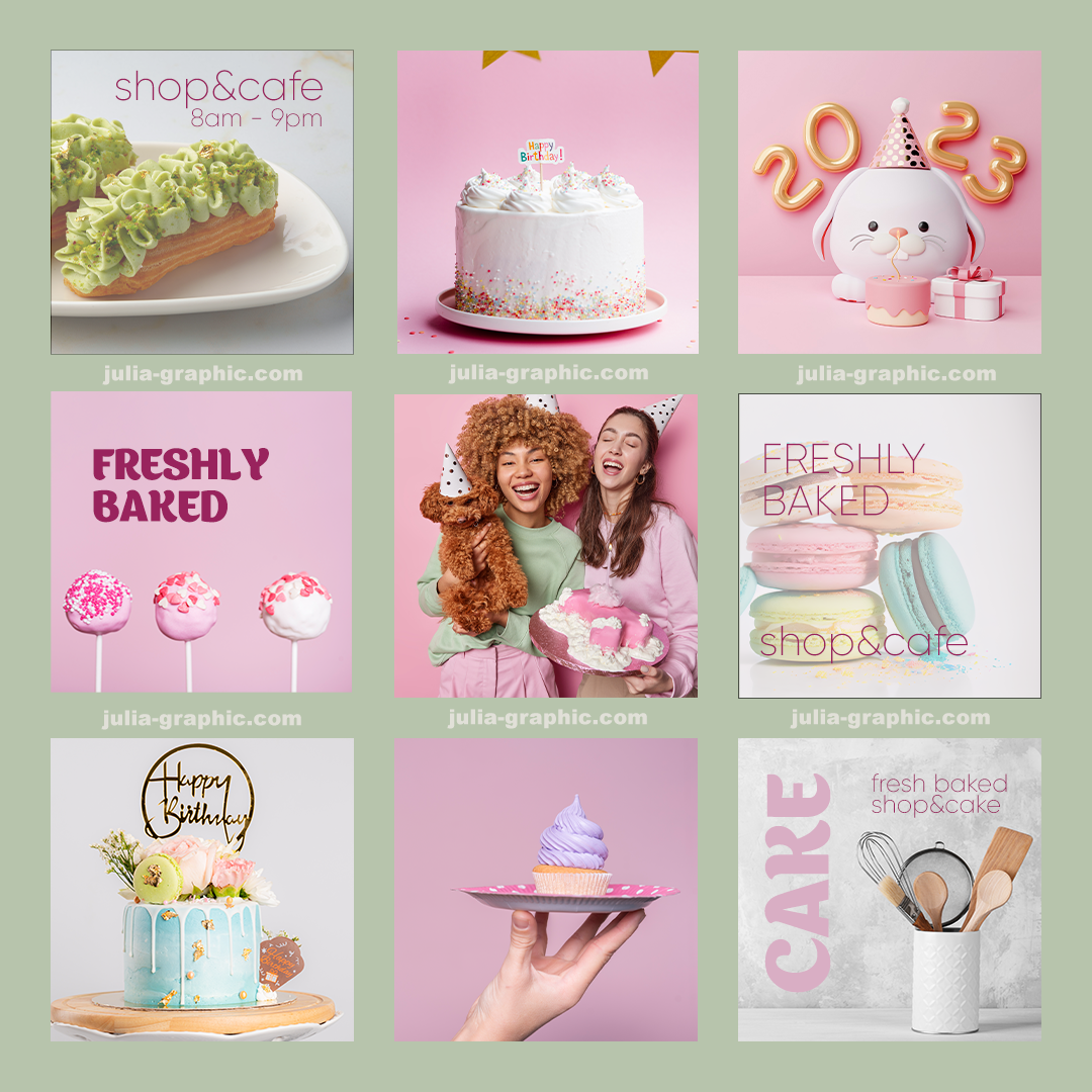 Визуал для кондитера. Graphic Designer and Visual Creator