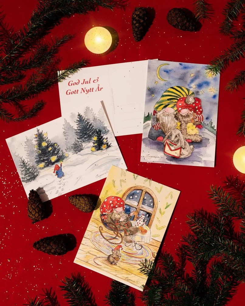 Jul. Eugenia Arinstein — konstnär som skapar handgjord måleri och illustration med känsla, färg och närvaro. Verksam i Nynäshamn
