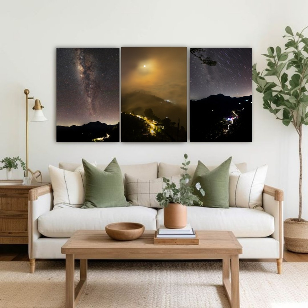 Colección de paisajes nocturnos