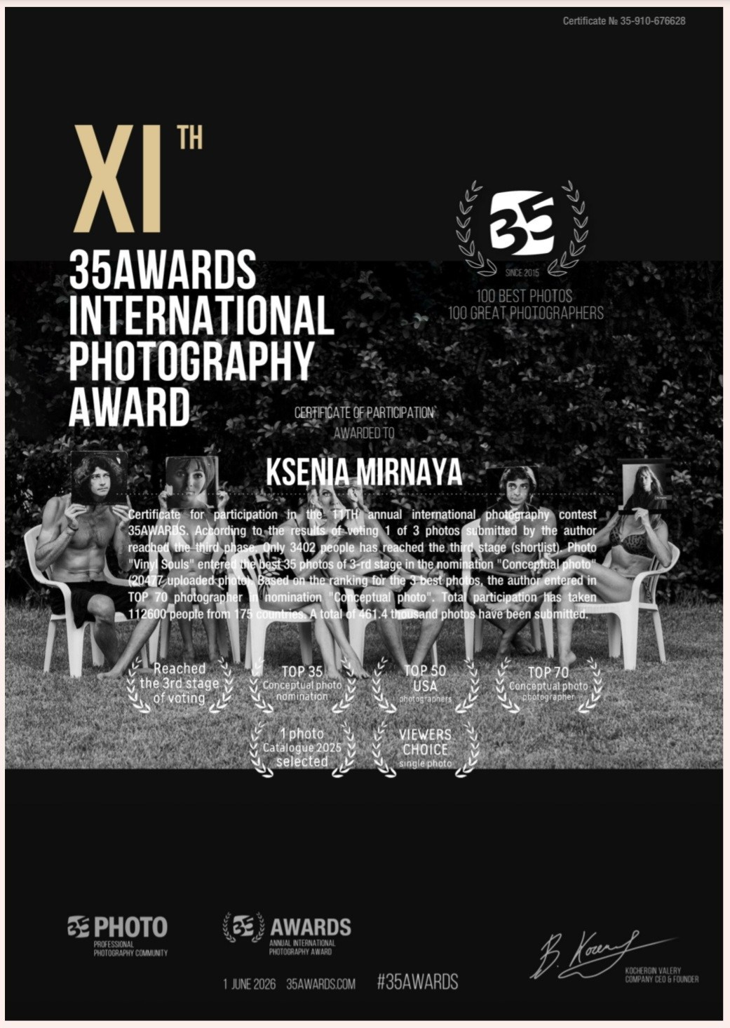 35 Awards. Fine Art Photography by Ksenia Mirnaya