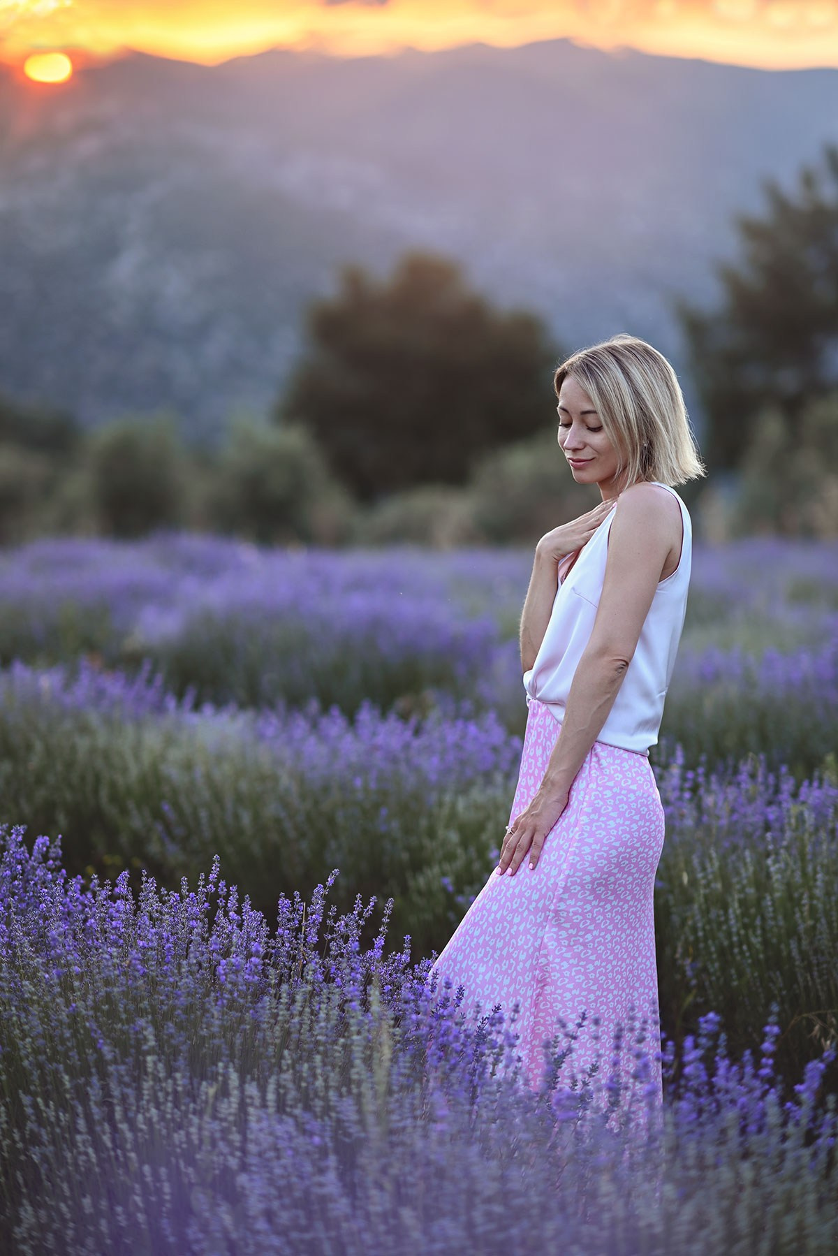 Лавандовое поле в Анталии. Фотограф Анталия, Кемер, Белек, Сиде Дарья Кая