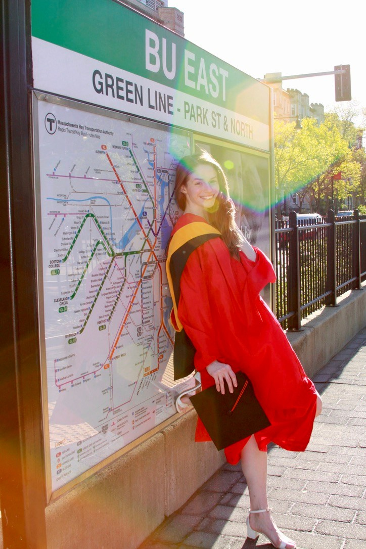 Masters graduation with Rach. Kelly Sang, graduation and portrait photographer in Boston