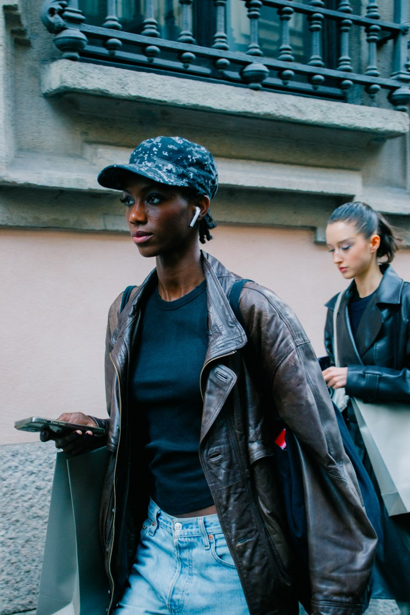 Street style in Milan. Milano Fashion Week