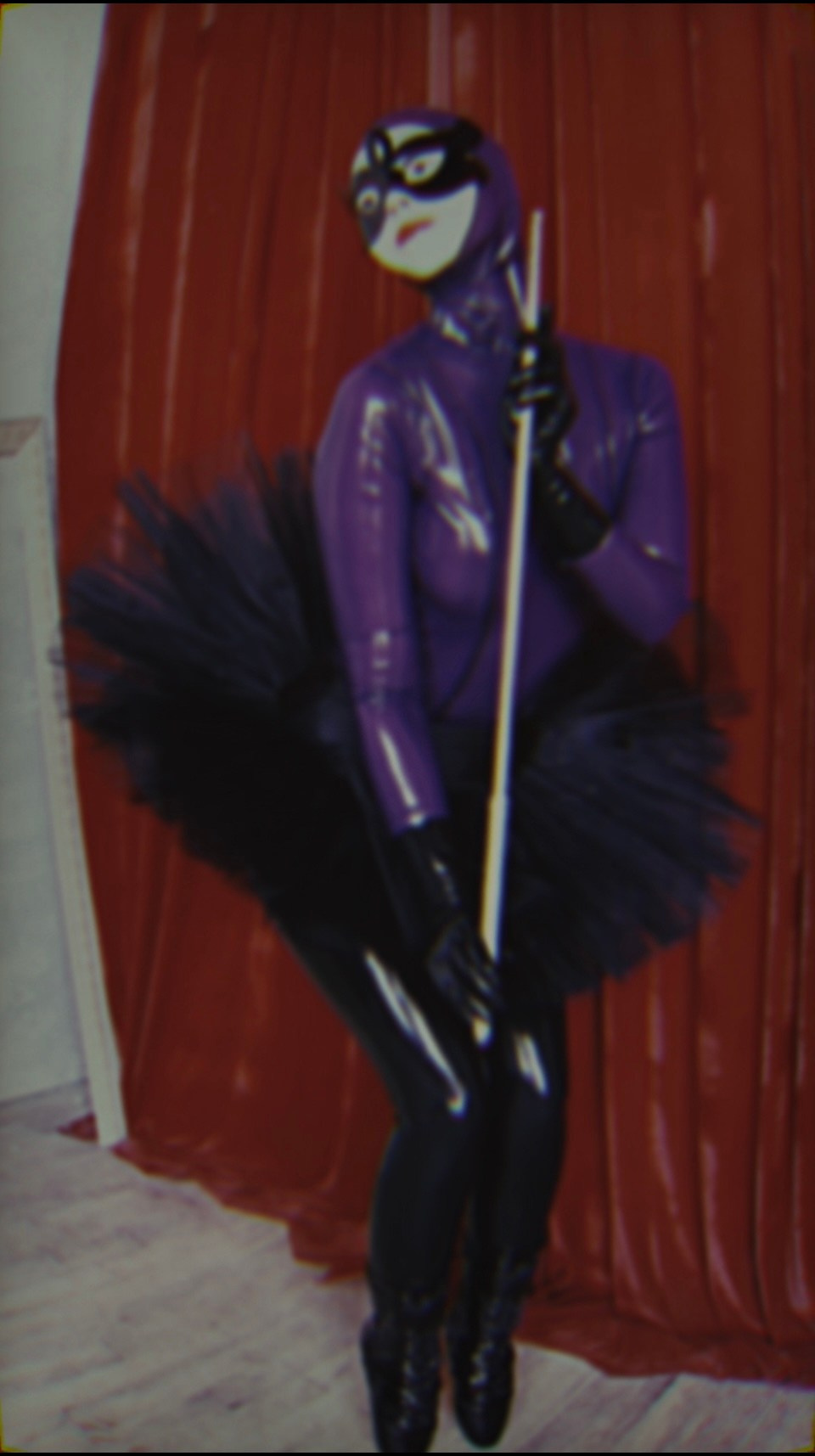 On a wheel. Membreign