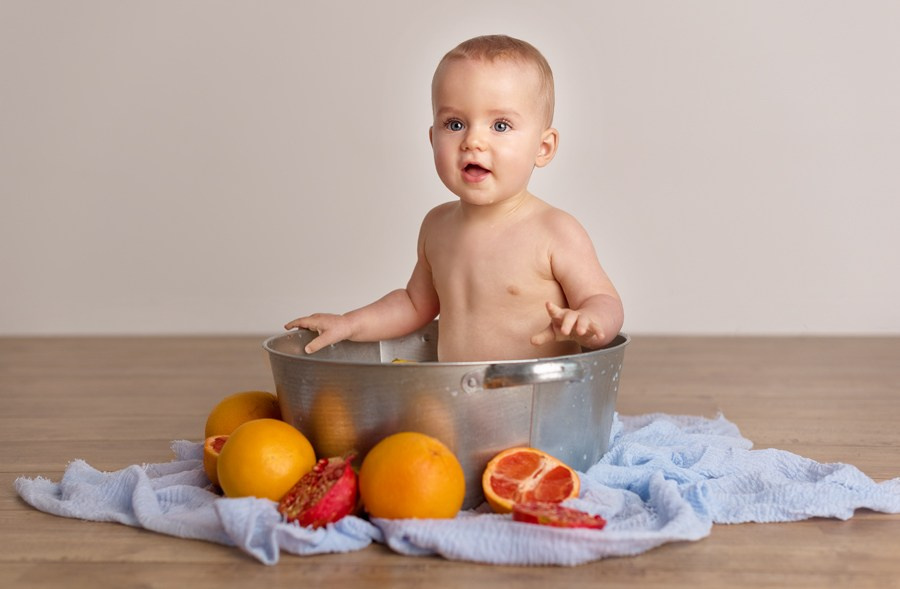 Photographe bébé bain du lait Tourcoing