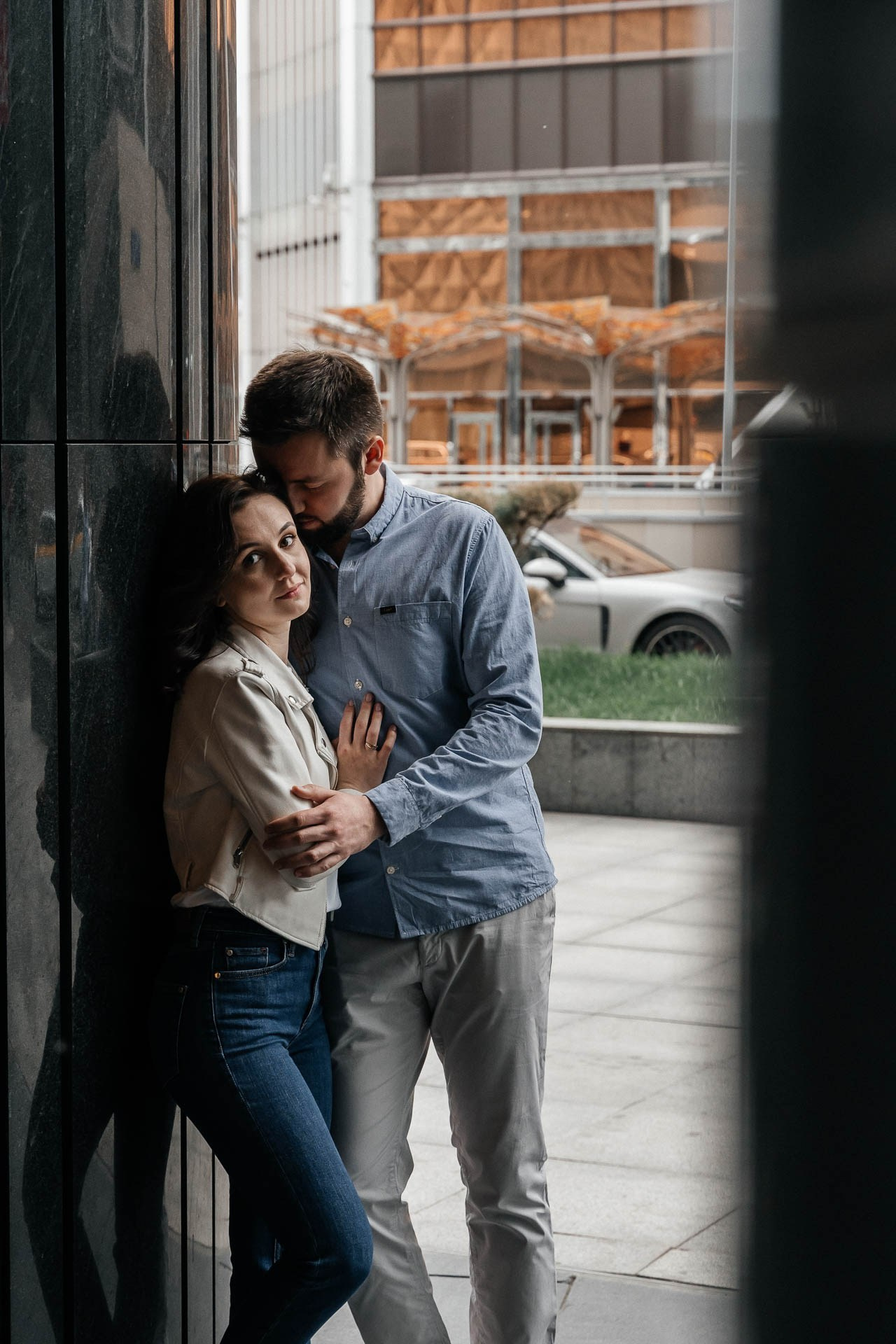 Toronto engagement photographer documenting real moments Ksenia and Artem.