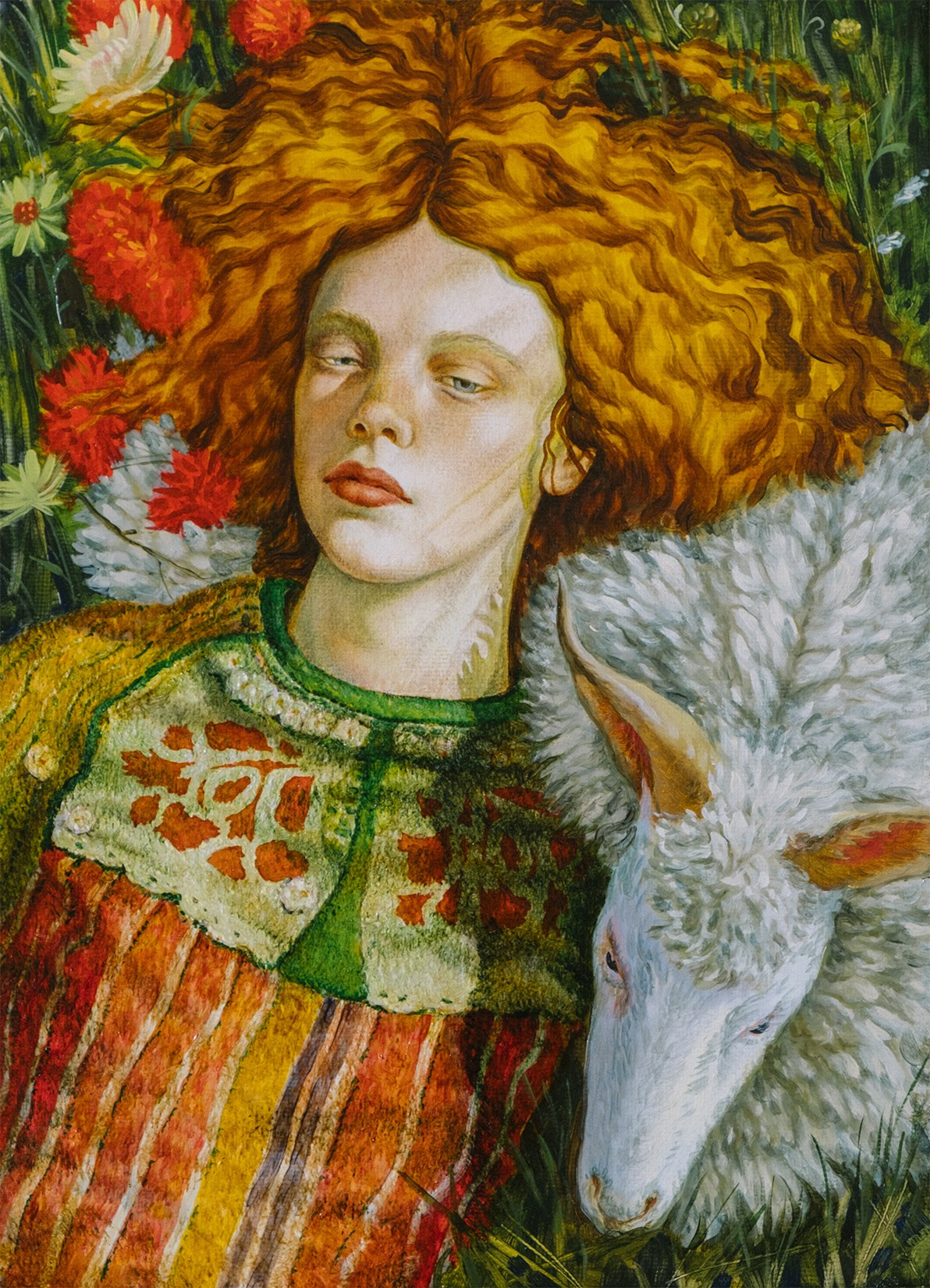 Portrait on the Grass. ELEN BEZHEN