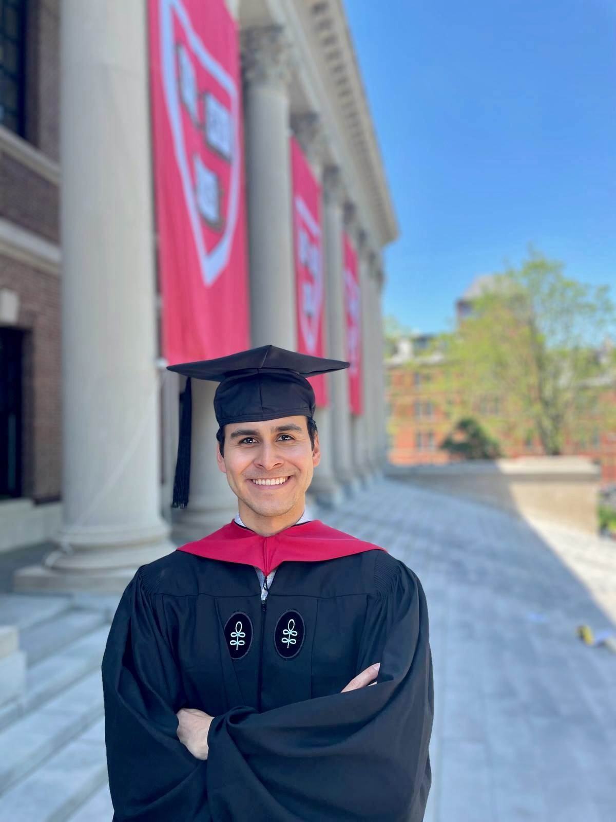Masters graduation with Zeke. Kelly Sang, graduation and portrait photographer in Boston