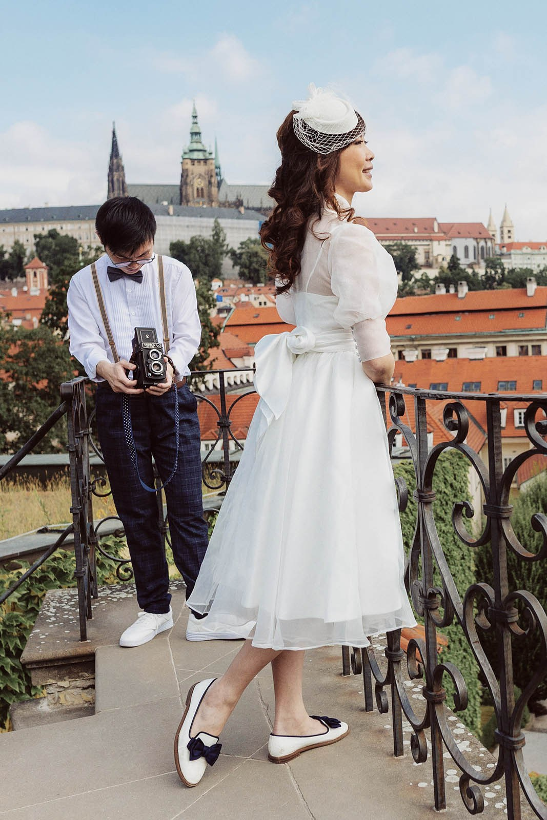 Vintage Hong Kong Couple | Vrtba Garden Prague