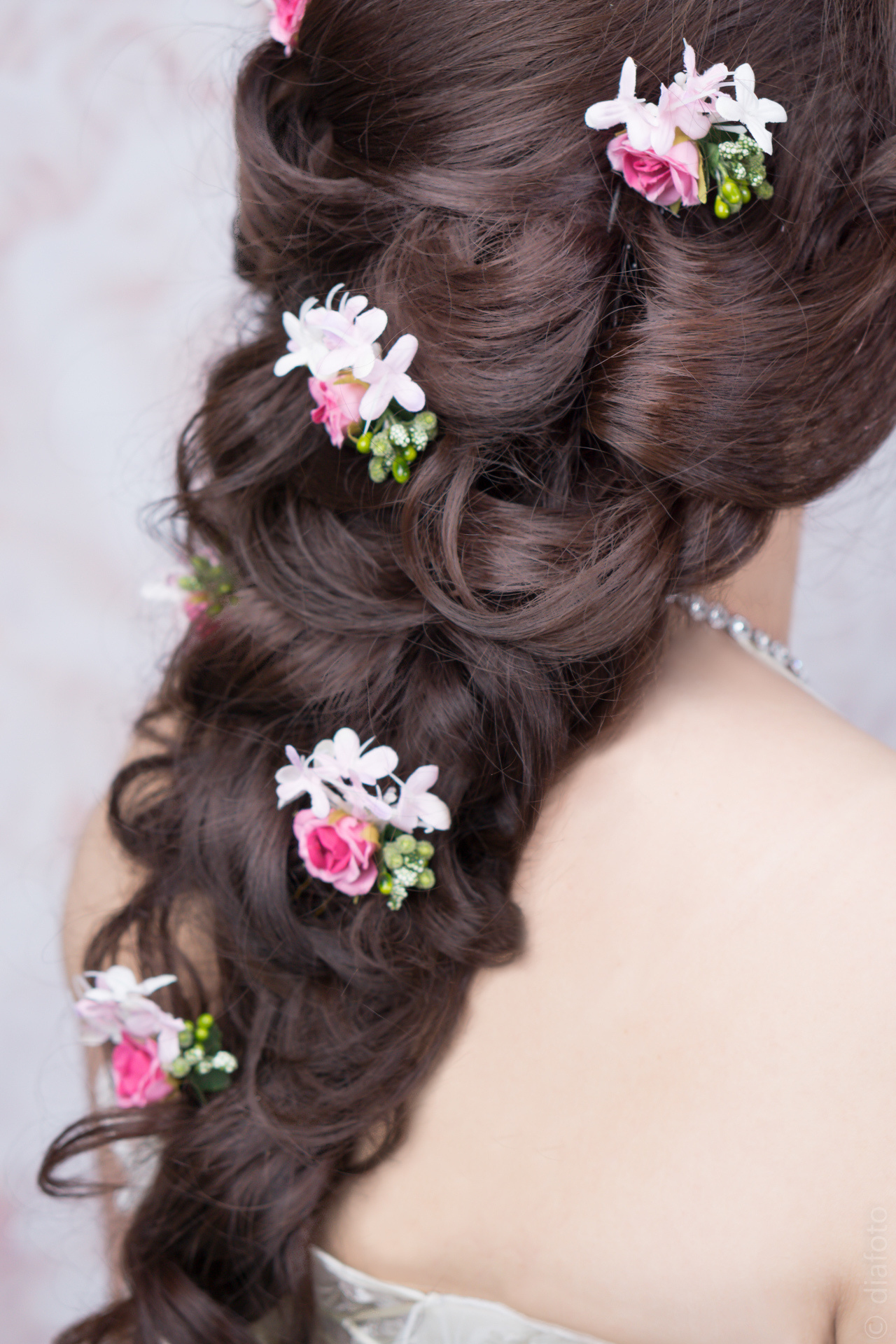 Wedding Hairstyle. DiaBeauty | Makeup and Hairstyle Barcelona, Castelldefels, Sitges