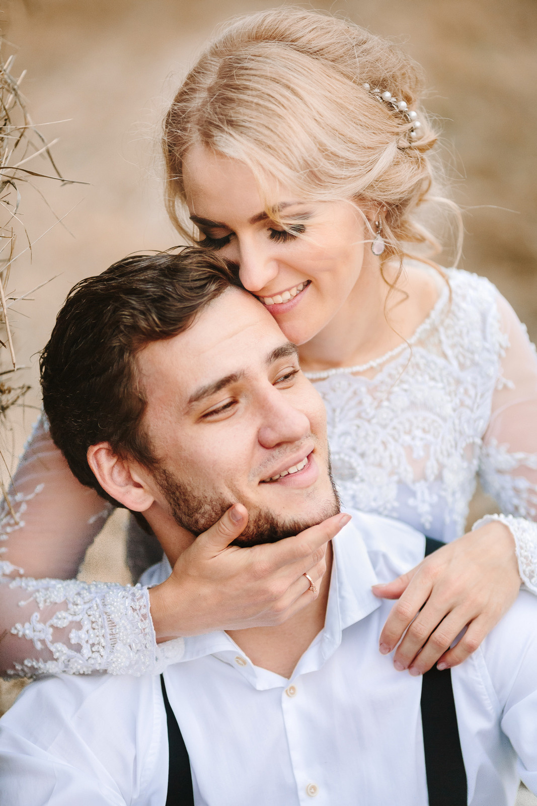 Elopement in Stacks of Hay. Wedding Photography & Videography Team in California, Los Angeles, San Francisco, San Diego and Travel