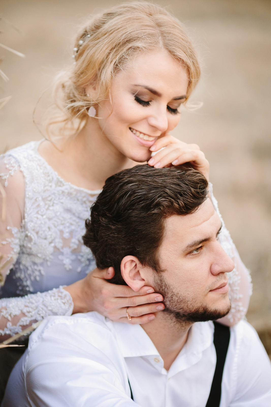 Elopement in Stacks of Hay. Wedding Photography & Videography Team in California, Los Angeles, San Francisco, San Diego and Travel