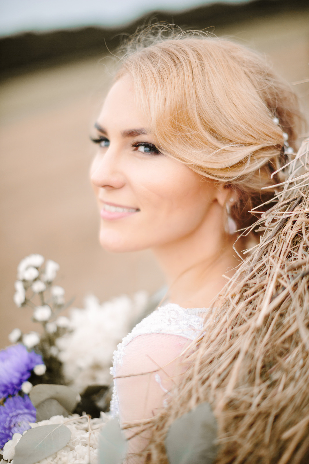 Elopement in Stacks of Hay. Wedding Photography & Videography Team in California, Los Angeles, San Francisco, San Diego and Travel