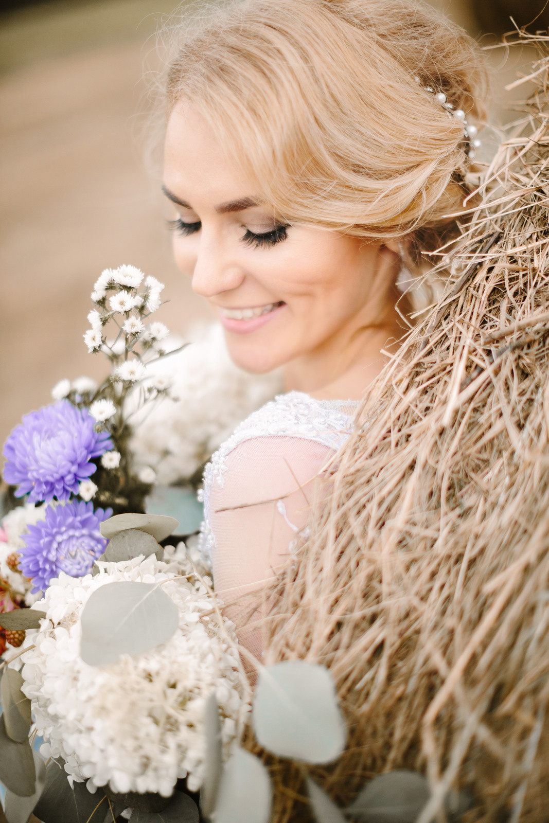 Elopement in Stacks of Hay. Wedding Photography & Videography Team in California, Los Angeles, San Francisco, San Diego and Travel