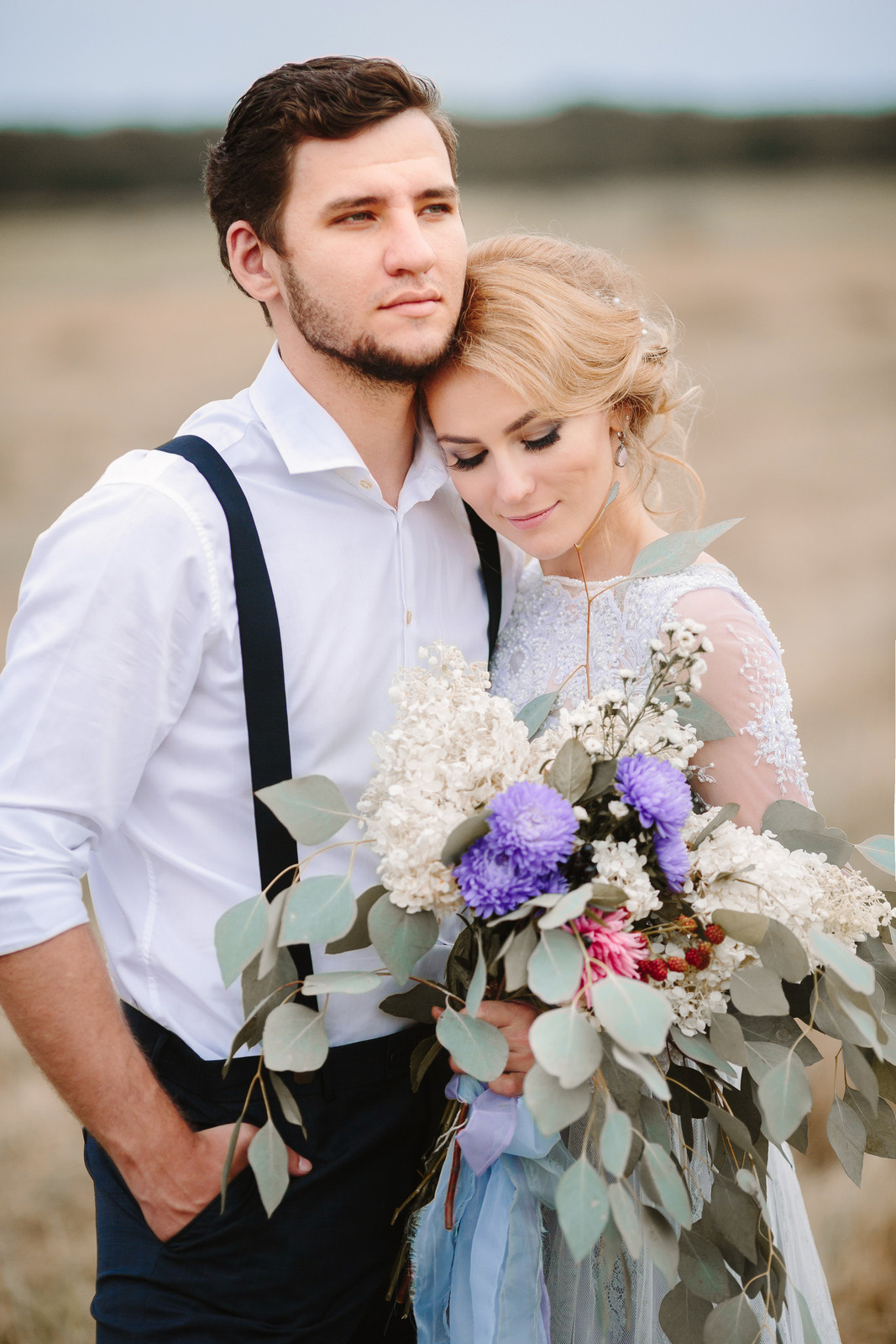 Elopement in Stacks of Hay. Wedding Photography & Videography Team in California, Los Angeles, San Francisco, San Diego and Travel