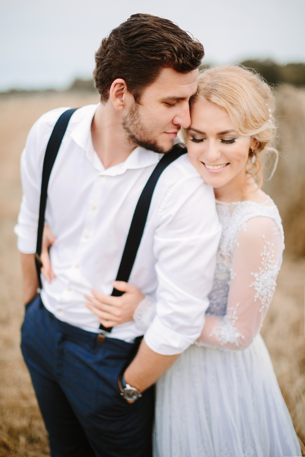 Elopement in Stacks of Hay. Wedding Photography & Videography Team in California, Los Angeles, San Francisco, San Diego and Travel