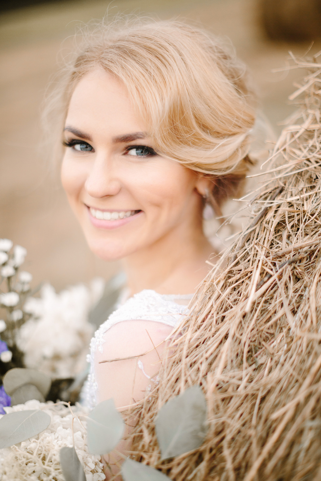 Elopement in Stacks of Hay. Wedding Photography & Videography Team in California, Los Angeles, San Francisco, San Diego and Travel