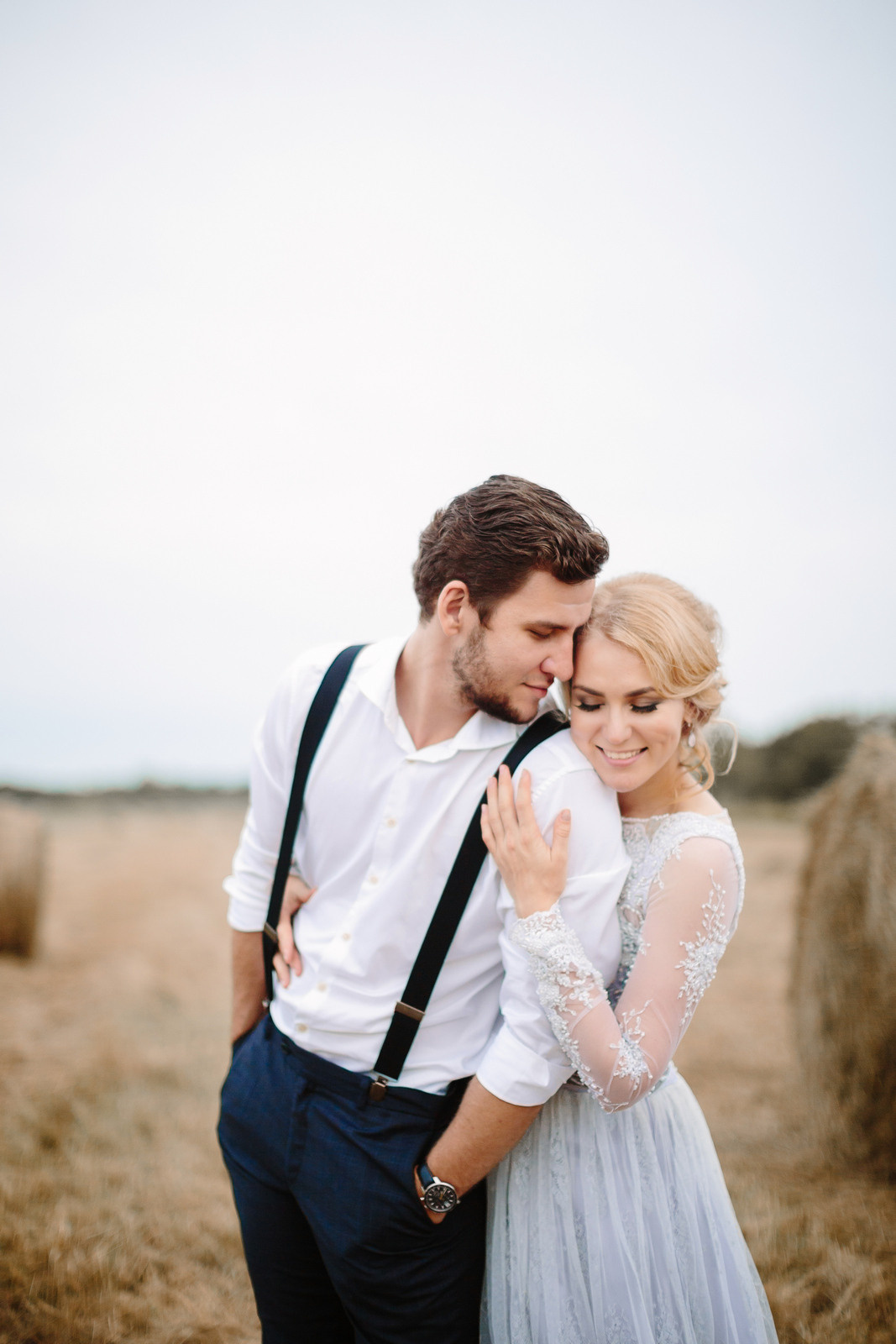 Elopement in Stacks of Hay. Wedding Photography & Videography Team in California, Los Angeles, San Francisco, San Diego and Travel