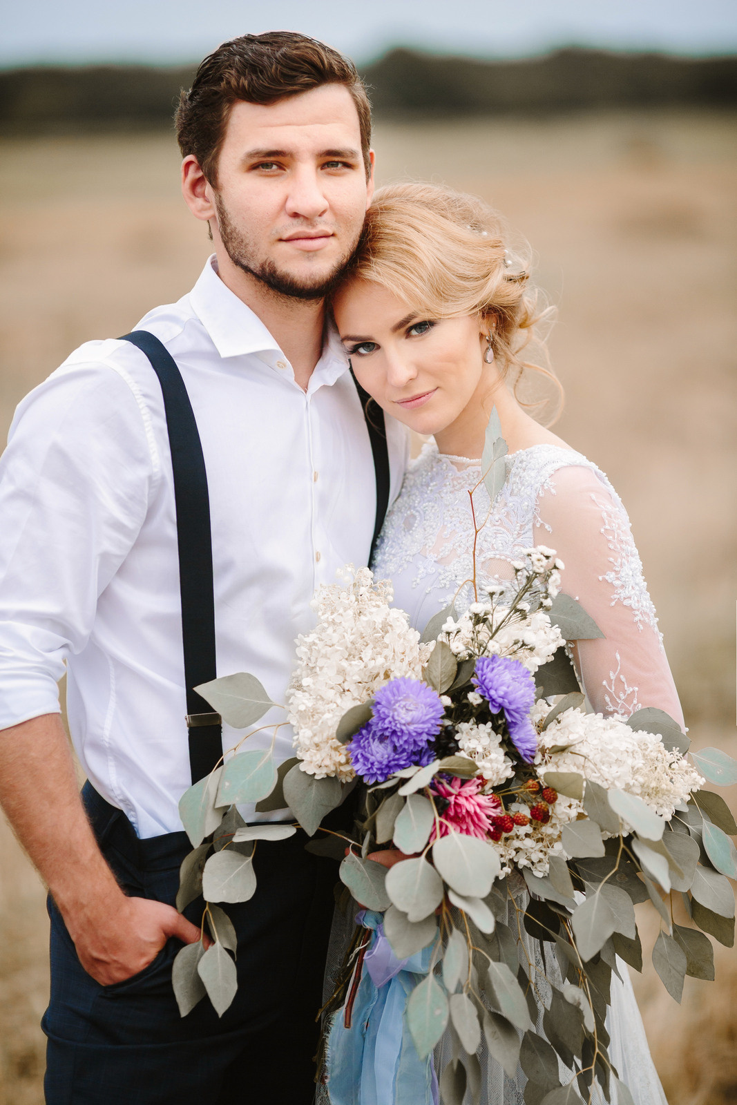 Elopement in Stacks of Hay. Wedding Photography & Videography Team in California, Los Angeles, San Francisco, San Diego and Travel