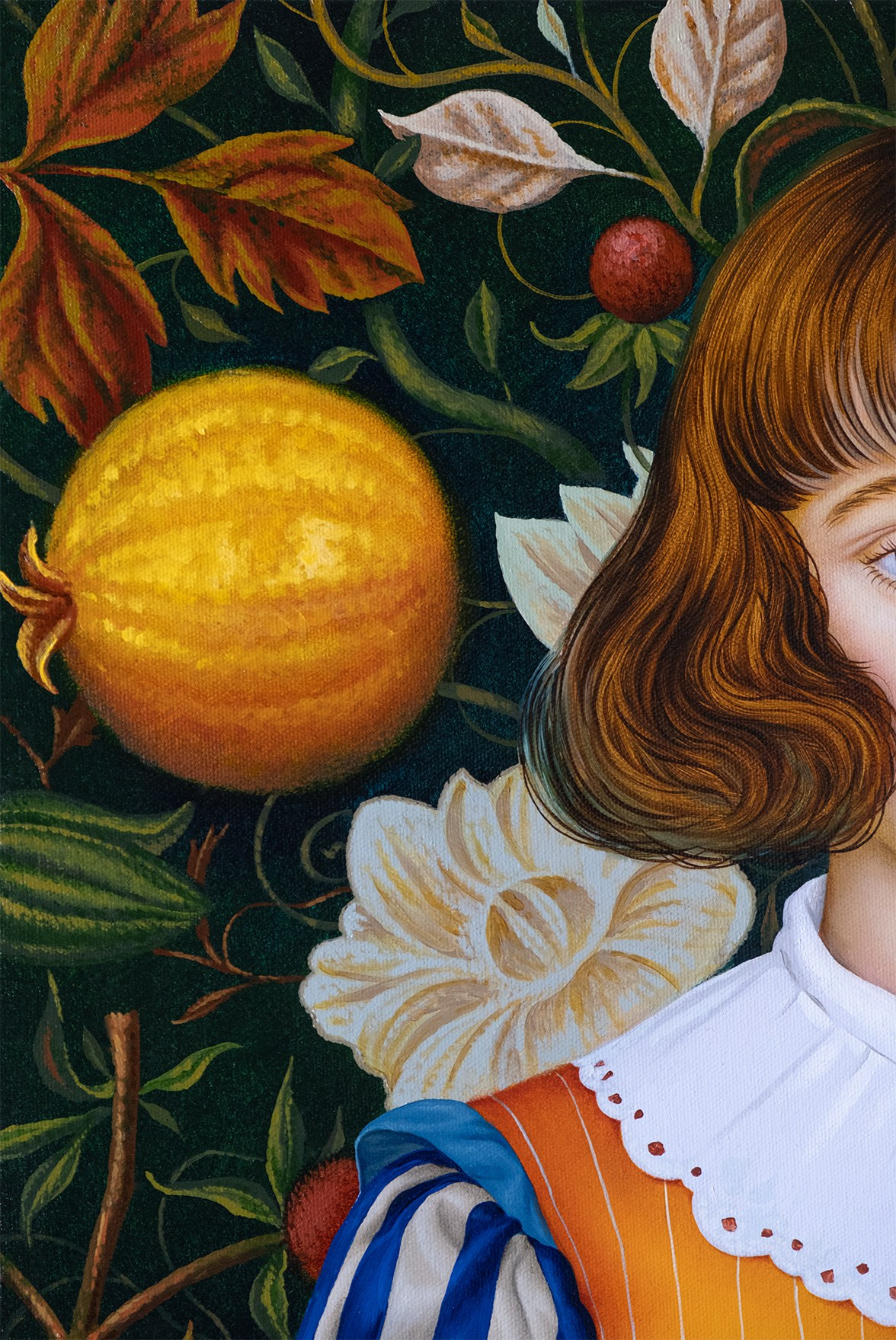 Portrait with an Apple and an Orange. ELEN BEZHEN