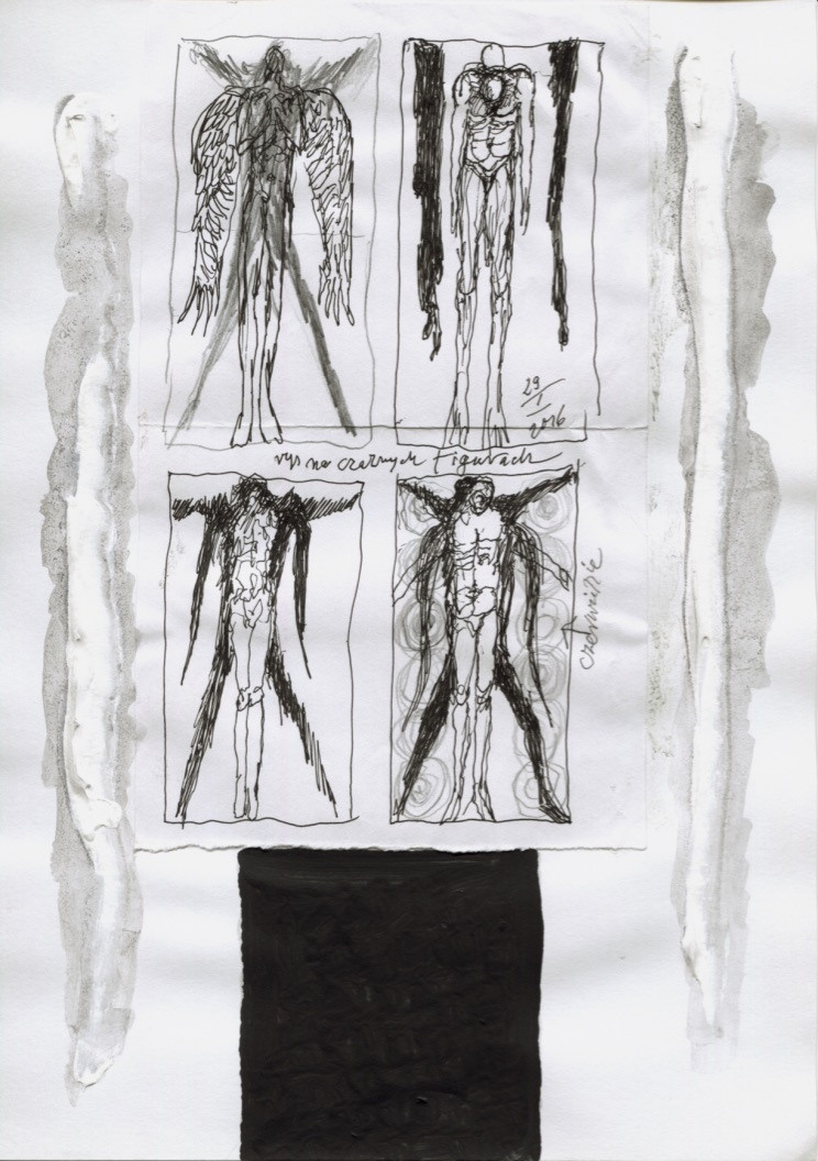 LOT, szkice do obrazów. Andrzej Strumiłło - Wybitny polski artysta