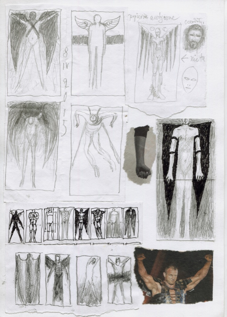 LOT, szkice do obrazów. Andrzej Strumiłło - Wybitny polski artysta