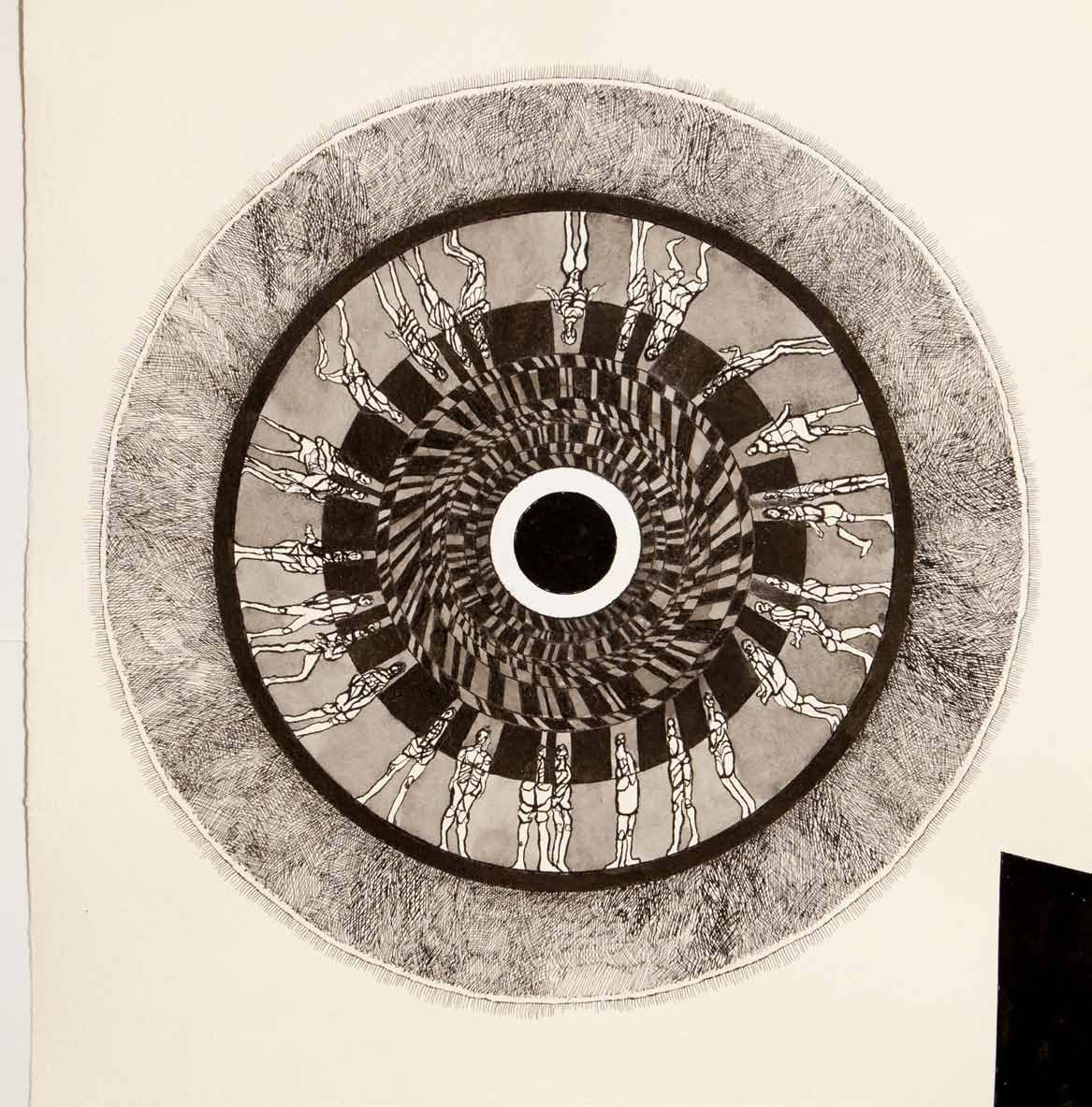 Mandala, rysunek, malarstwo, Andrzej Strumiłło, Andrzej Strumillo, cykl Mandala, polska sztuka współczesna, polski artysta, sztuka współczesna we współczesnej Polsce, współcześni polscy artyści, najlepsi polscy malarze, najlepsi polscy artyści, znani polscy artyści, Galeria Kordegarda, Kordegarda