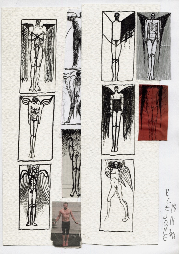 LOT, szkice do obrazów. Andrzej Strumiłło - Wybitny polski artysta