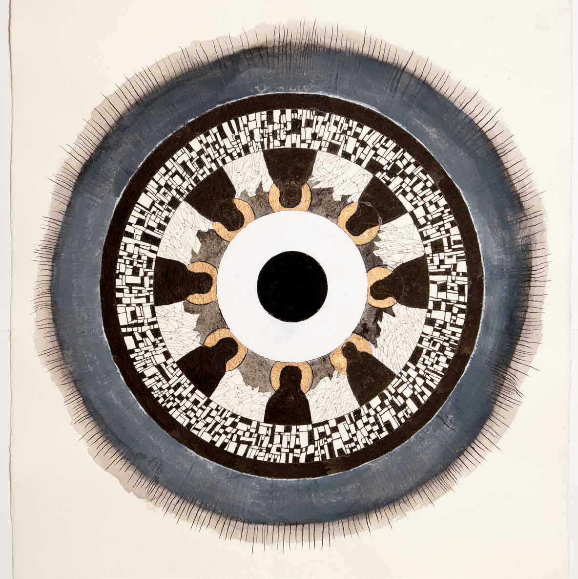 Mandala, rysunek, malarstwo, Andrzej Strumiłło, Andrzej Strumillo, cykl Mandala, polska sztuka współczesna, polski artysta, sztuka współczesna we współczesnej Polsce, współcześni polscy artyści, najlepsi polscy malarze, najlepsi polscy artyści, znani polscy artyści, Galeria Kordegarda, Kordegarda