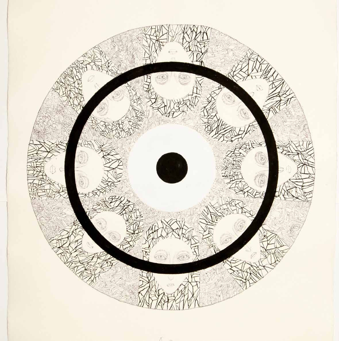 Mandala, rysunek, malarstwo, Andrzej Strumiłło, Andrzej Strumillo, cykl Mandala, polska sztuka współczesna, polski artysta, sztuka współczesna we współczesnej Polsce, współcześni polscy artyści, najlepsi polscy malarze, najlepsi polscy artyści, znani polscy artyści, Galeria Kordegarda, Kordegarda