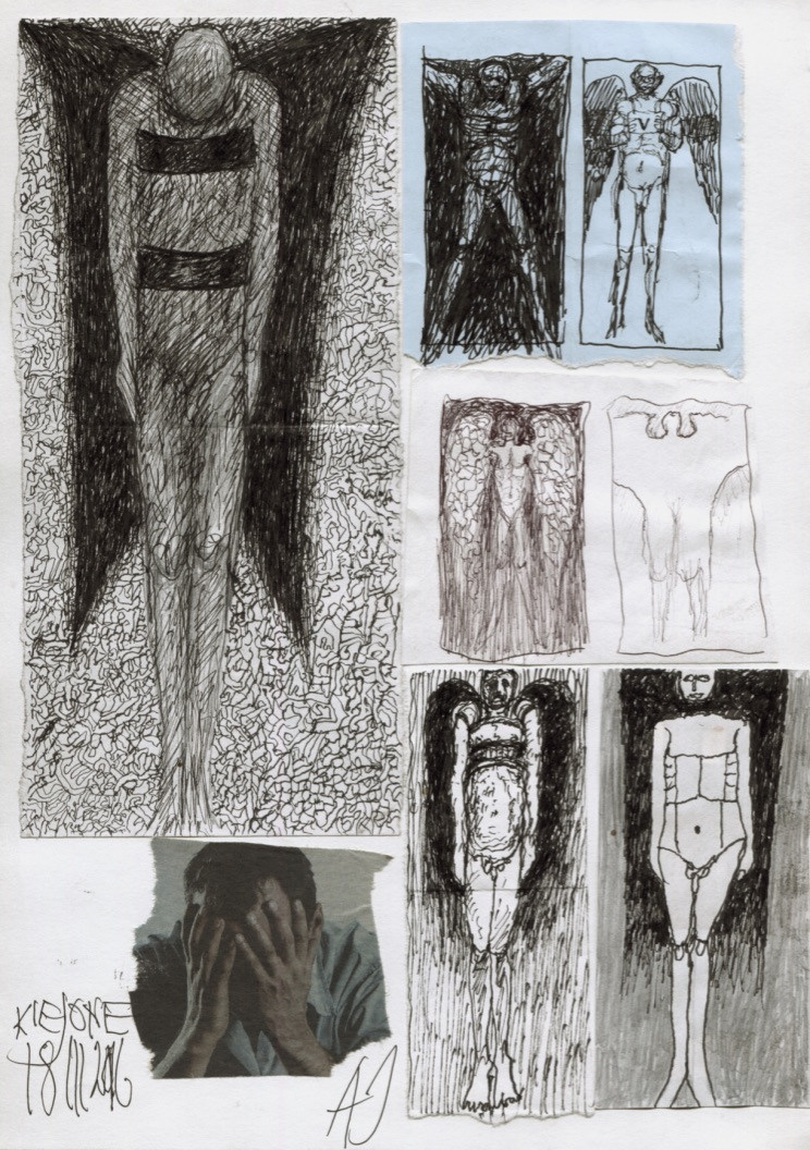 LOT, szkice do obrazów. Andrzej Strumiłło - Wybitny polski artysta