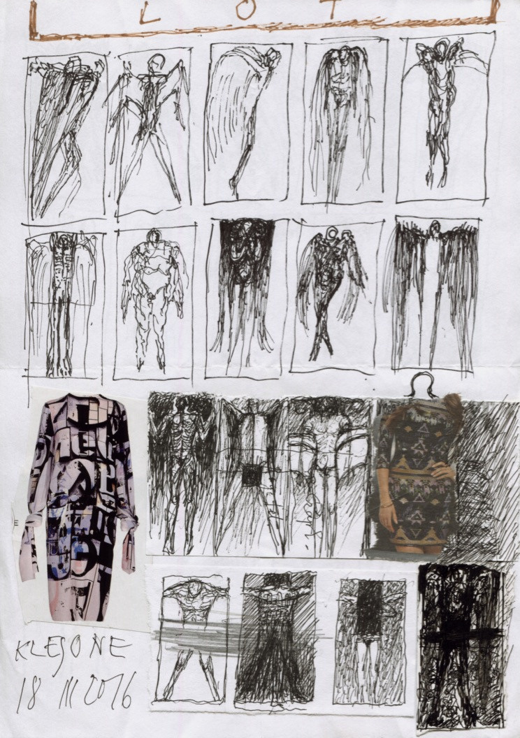 LOT, szkice do obrazów. Andrzej Strumiłło - Wybitny polski artysta