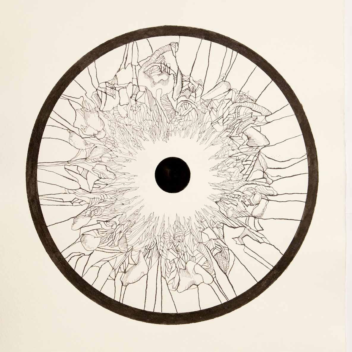 Mandala, rysunek, malarstwo, Andrzej Strumiłło, Andrzej Strumillo, cykl Mandala, polska sztuka współczesna, polski artysta, sztuka współczesna we współczesnej Polsce, współcześni polscy artyści, najlepsi polscy malarze, najlepsi polscy artyści, znani polscy artyści, Galeria Kordegarda, Kordegarda