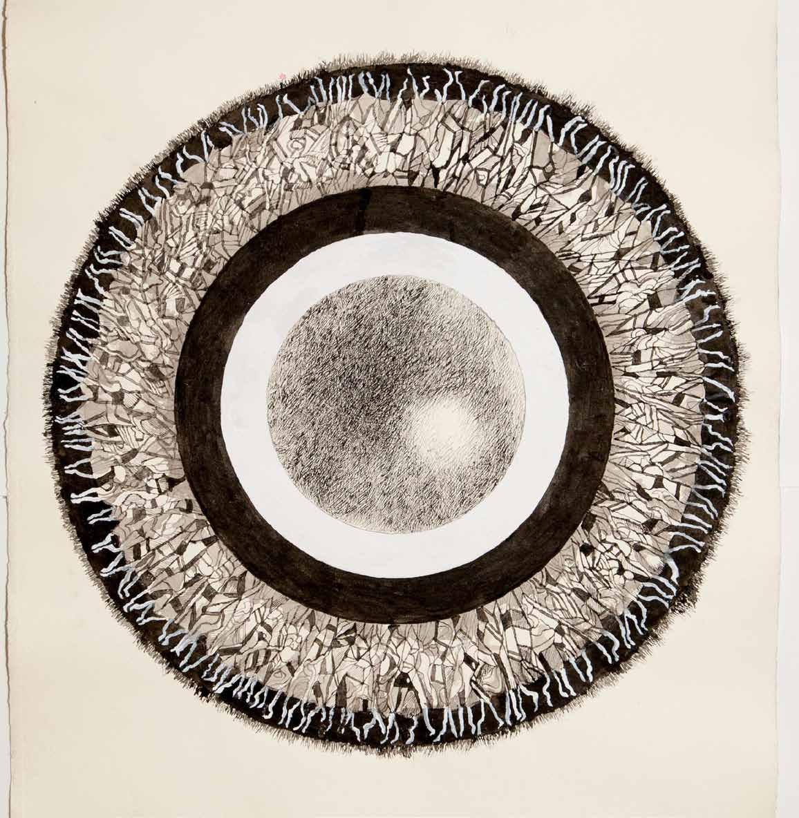 Mandala, rysunek, malarstwo, Andrzej Strumiłło, Andrzej Strumillo, cykl Mandala, polska sztuka współczesna, polski artysta, sztuka współczesna we współczesnej Polsce, współcześni polscy artyści, najlepsi polscy malarze, najlepsi polscy artyści, znani polscy artyści, Galeria Kordegarda, Kordegarda