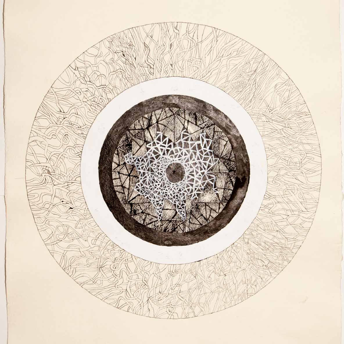 Mandala, rysunek, malarstwo, Andrzej Strumiłło, Andrzej Strumillo, cykl Mandala, polska sztuka współczesna, polski artysta, sztuka współczesna we współczesnej Polsce, współcześni polscy artyści, najlepsi polscy malarze, najlepsi polscy artyści, znani polscy artyści, Galeria Kordegarda, Kordegarda