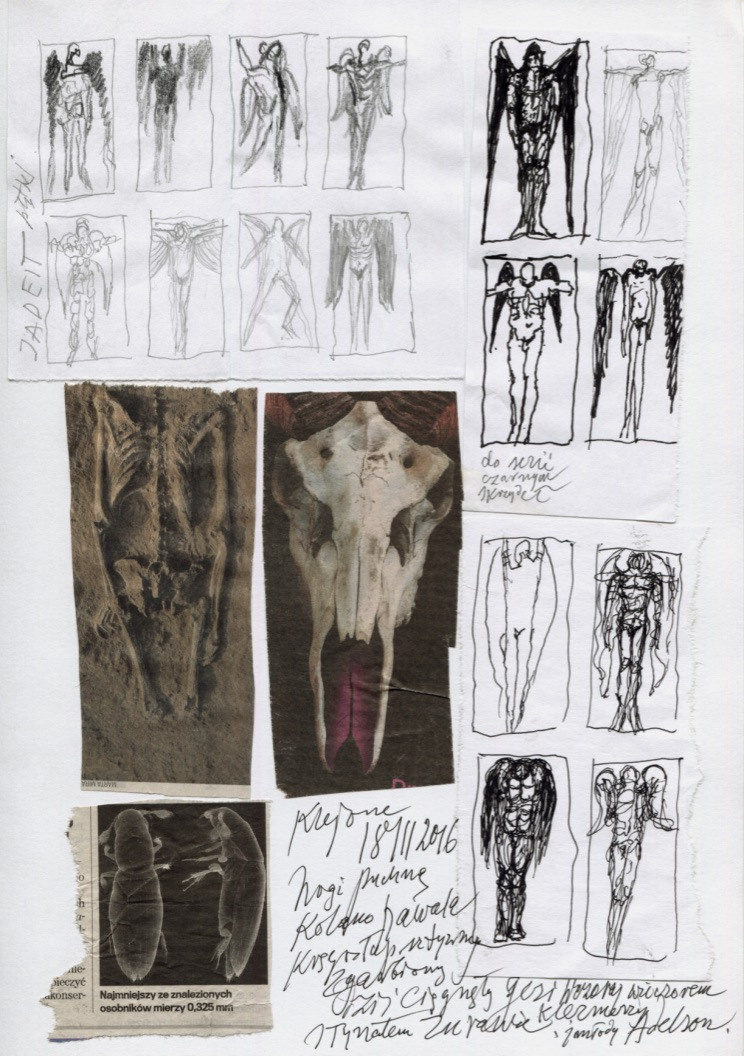 LOT, szkice do obrazów. Andrzej Strumiłło - Wybitny polski artysta