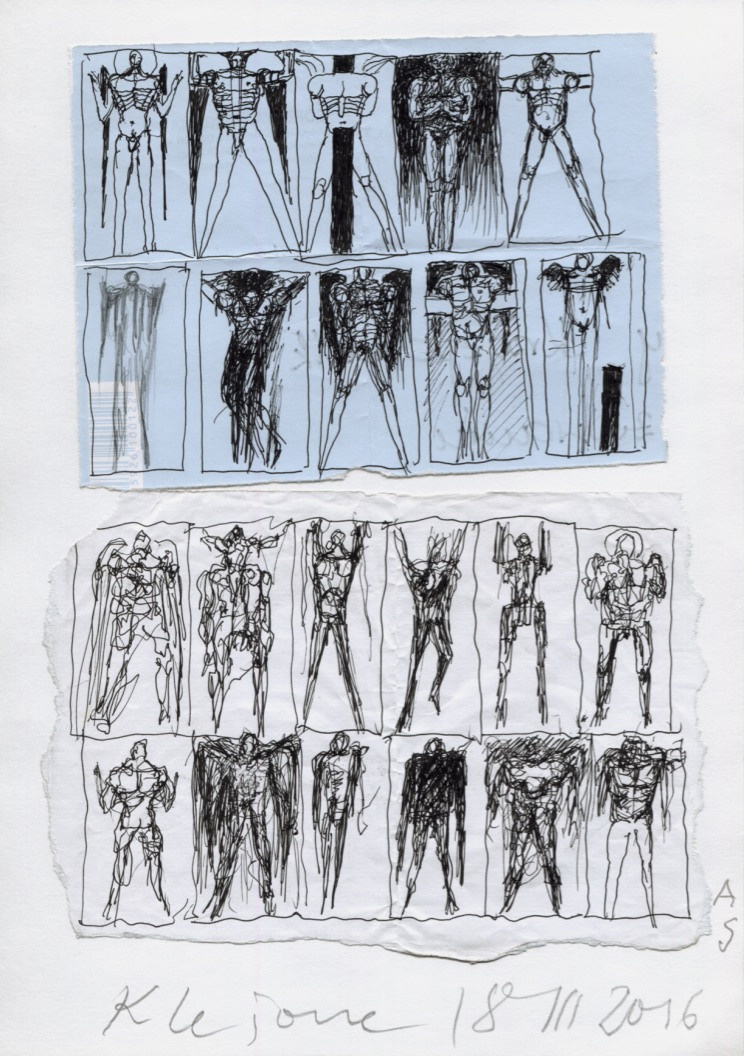 LOT, szkice do obrazów. Andrzej Strumiłło - Wybitny polski artysta