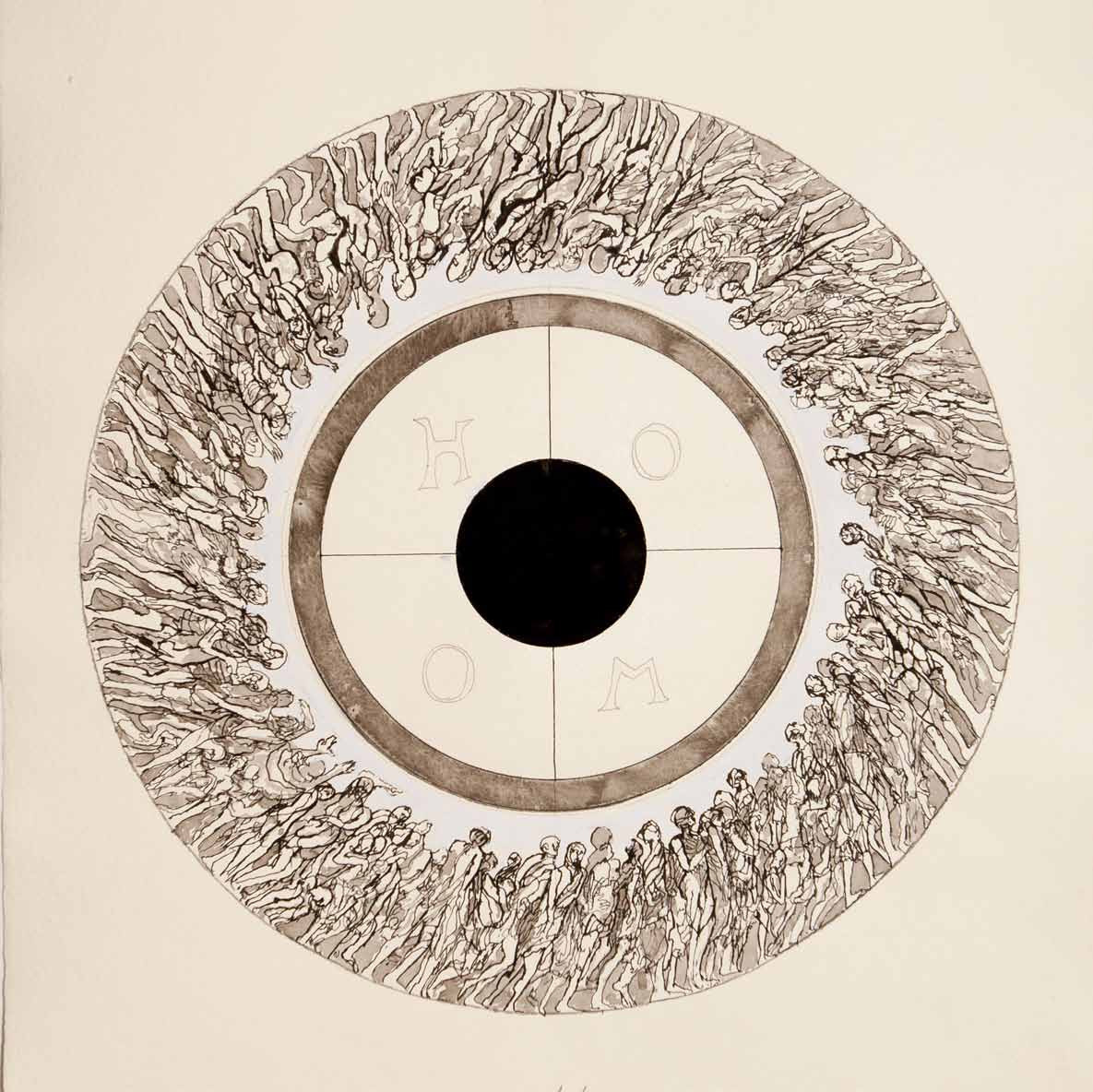 Mandala, rysunek, malarstwo, Andrzej Strumiłło, Andrzej Strumillo, cykl Mandala, polska sztuka współczesna, polski artysta, sztuka współczesna we współczesnej Polsce, współcześni polscy artyści, najlepsi polscy malarze, najlepsi polscy artyści, znani polscy artyści, Galeria Kordegarda, Kordegarda