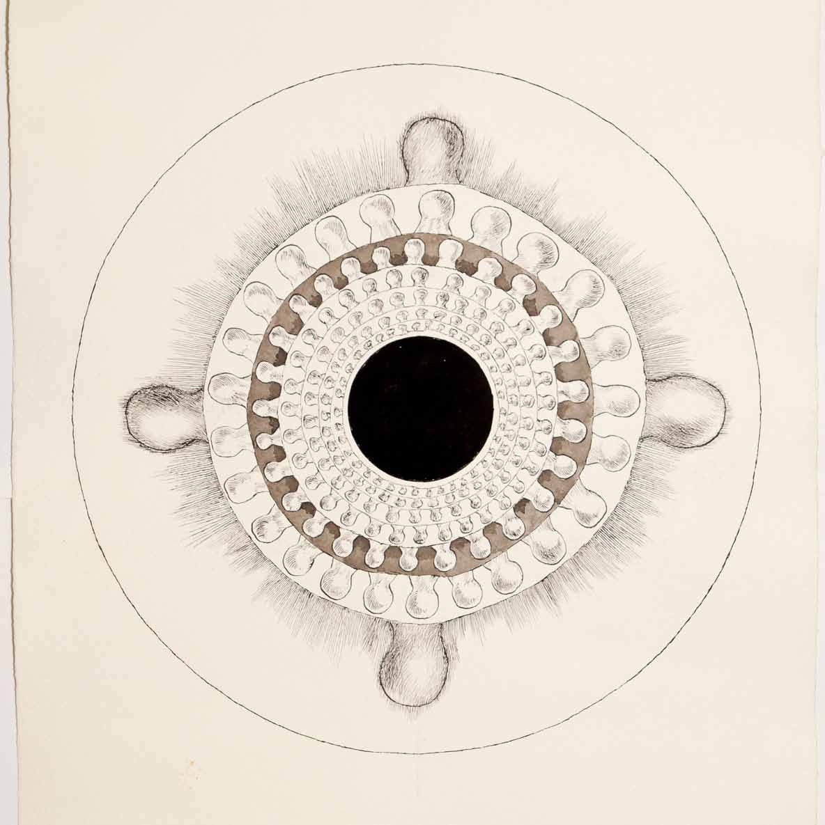 Mandala, rysunek, malarstwo, Andrzej Strumiłło, Andrzej Strumillo, cykl Mandala, polska sztuka współczesna, polski artysta, sztuka współczesna we współczesnej Polsce, współcześni polscy artyści, najlepsi polscy malarze, najlepsi polscy artyści, znani polscy artyści, Galeria Kordegarda, Kordegarda