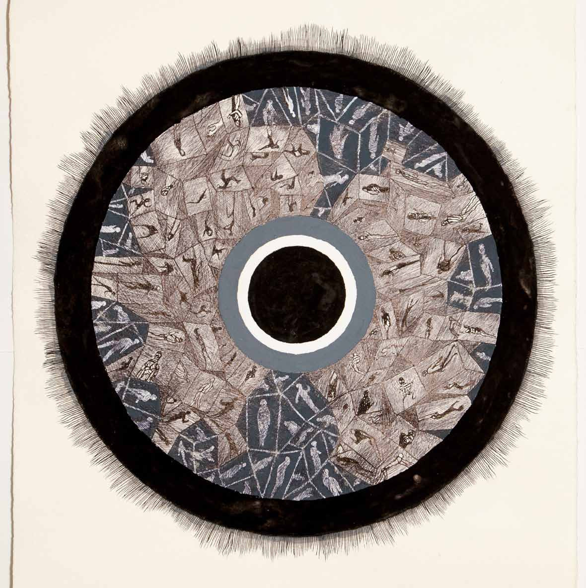 Mandala, rysunek, malarstwo, Andrzej Strumiłło, Andrzej Strumillo, cykl Mandala, polska sztuka współczesna, polski artysta, sztuka współczesna we współczesnej Polsce, współcześni polscy artyści, najlepsi polscy malarze, najlepsi polscy artyści, znani polscy artyści, Galeria Kordegarda, Kordegarda