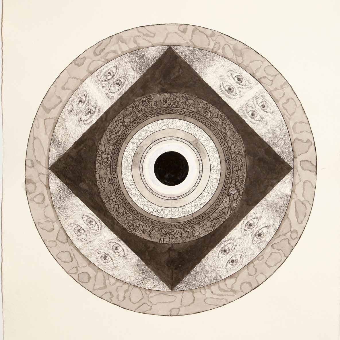 Mandala, rysunek, malarstwo, Andrzej Strumiłło, Andrzej Strumillo, cykl Mandala, polska sztuka współczesna, polski artysta, sztuka współczesna we współczesnej Polsce, współcześni polscy artyści, najlepsi polscy malarze, najlepsi polscy artyści, znani polscy artyści, Galeria Kordegarda, Kordegarda