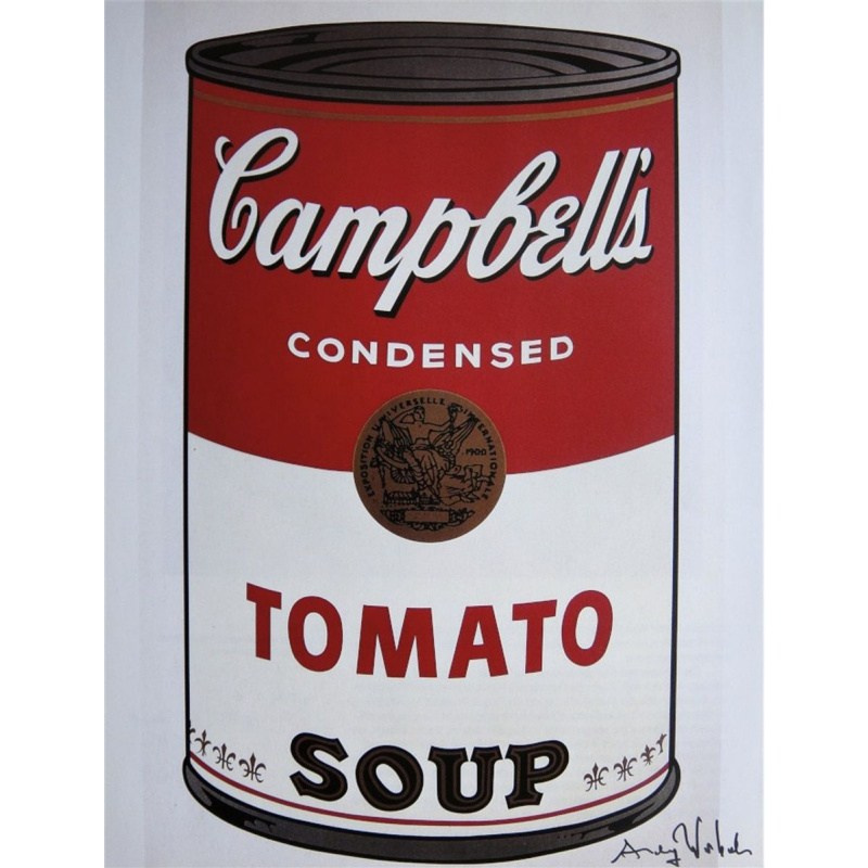 Campbell’s Soup Cans (1962) — Andy Warhol Изображение банки супа Campbell’s из серии поп-арта Энди Уорхола — икона массовой культуры и символ потребления.