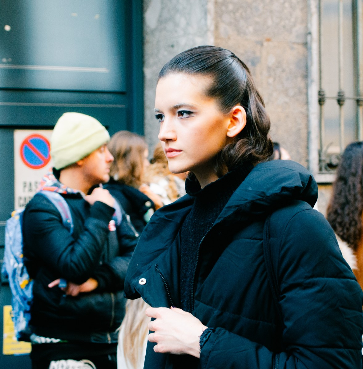 Street style in Milan. Milano Fashion Week