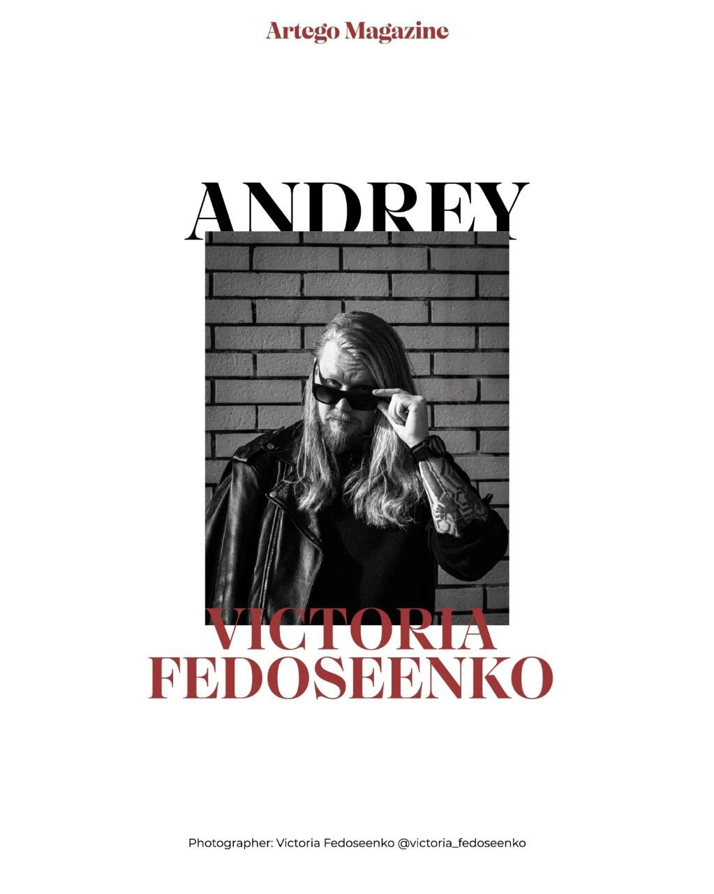 Andrey - tattoo artist, looks like a movie star. Виктория Федосеенко, фотограф в Сербии