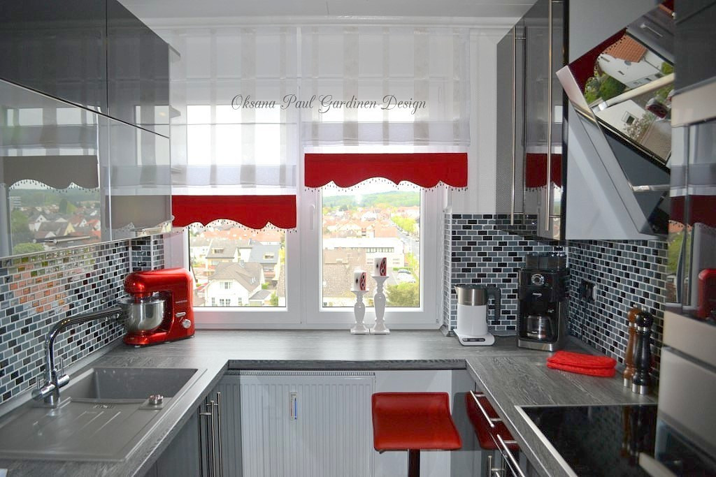 Кухня-столовая / Küche & Essbereich ➜. Oksana Paul-Gardinen-Design Oksana Paul ✧ Art of Gardinen & Textile Design ✧ Polymer Clay Art & Handmade Creatures