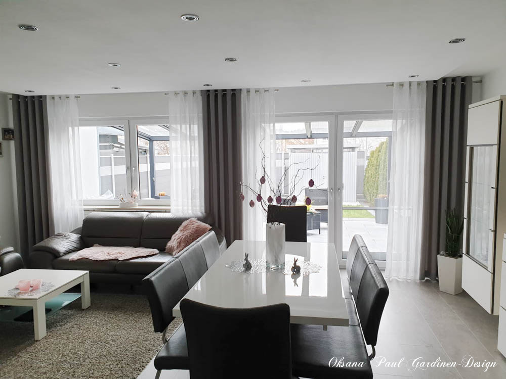 Шторы на кольцах / Ösenvorhänge. Oksana Paul-Gardinen-Design Oksana Paul ✧ Art of Gardinen & Textile Design ✧ Polymer Clay Art & Handmade Creatures